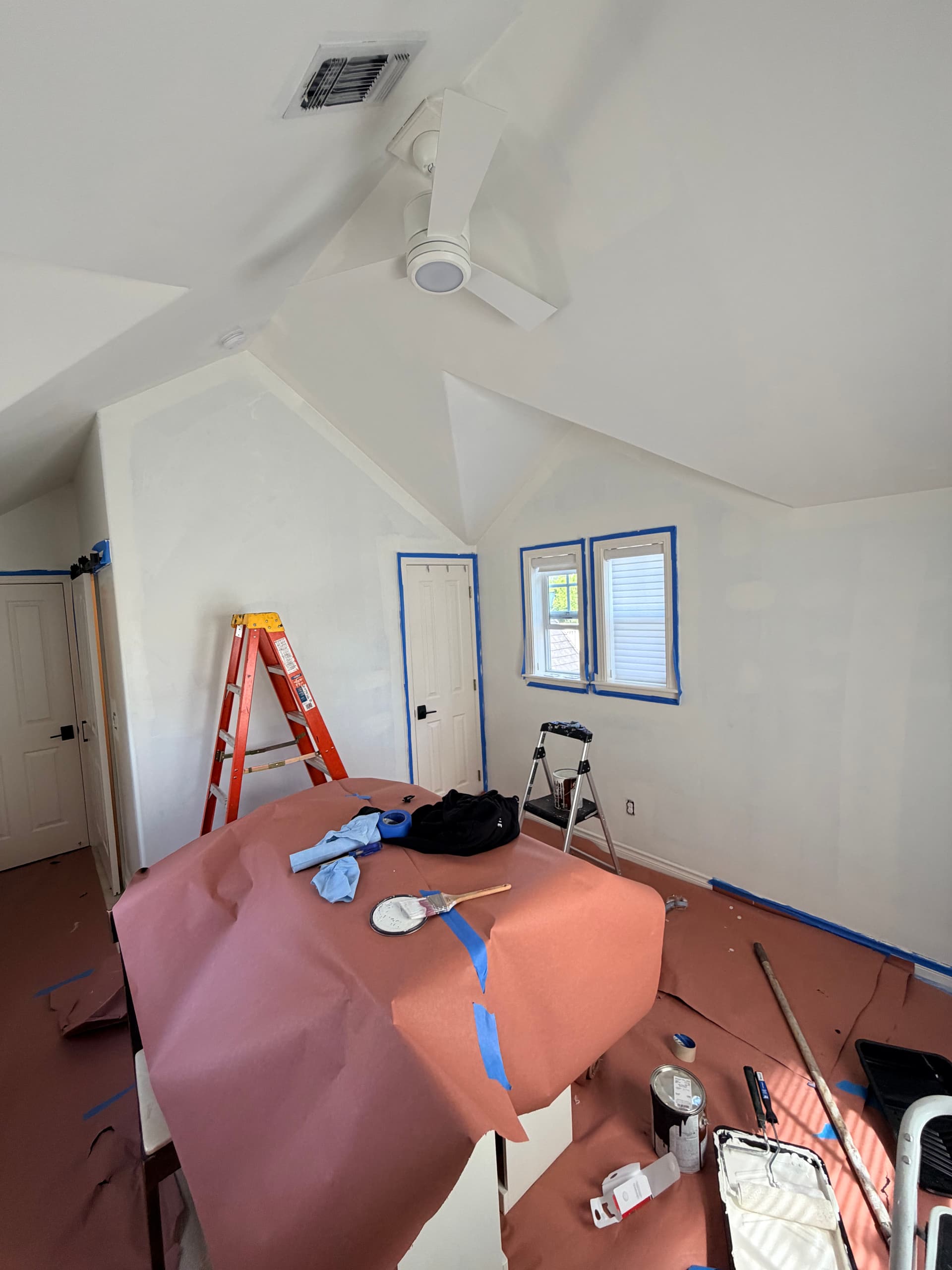 Gallery photos for Bold Accent Wall Meets Clean White in This Bonus Room Paint Job: Image #3