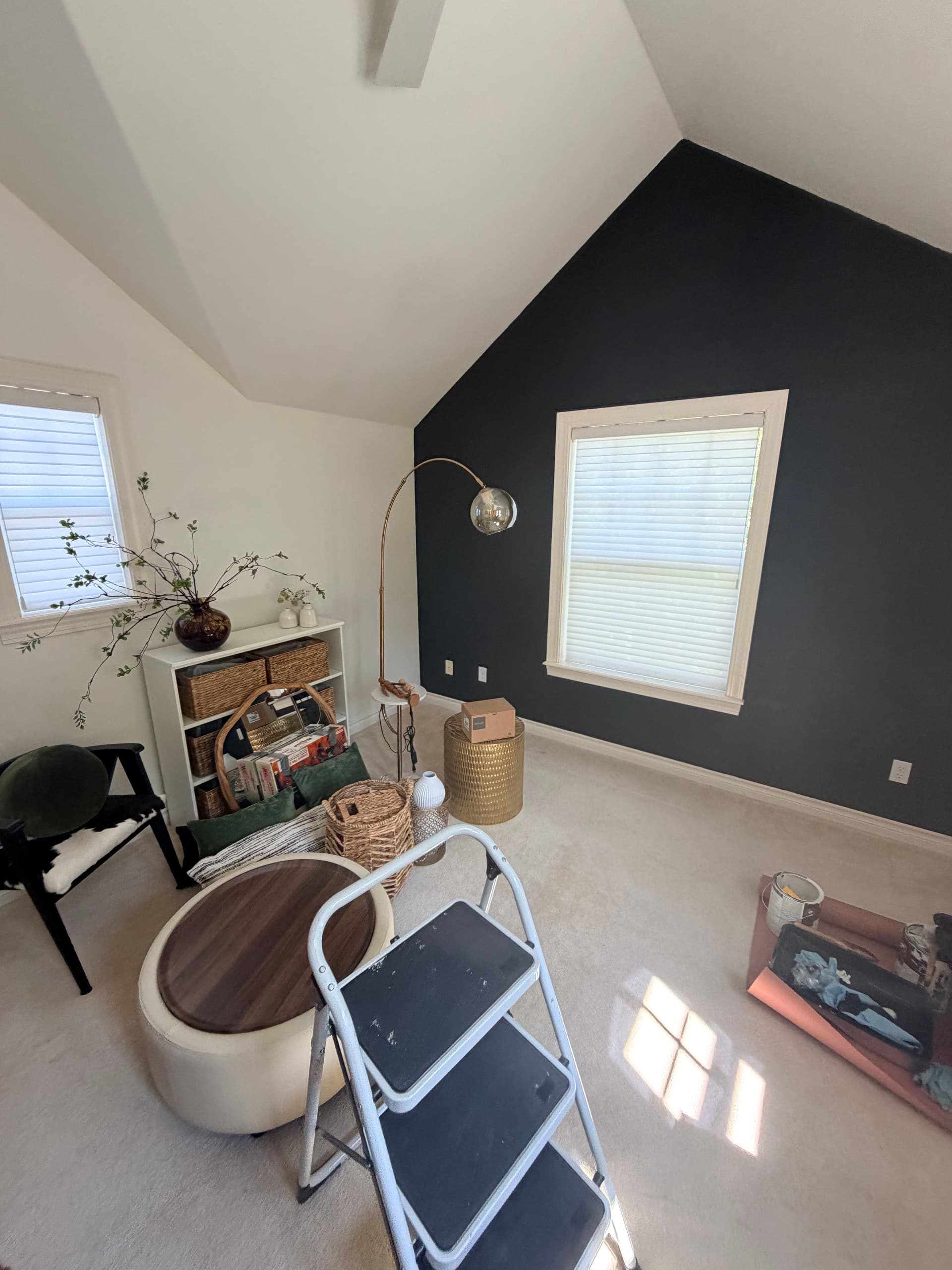 Gallery photos for Bold Accent Wall Meets Clean White in This Bonus Room Paint Job: Image #2