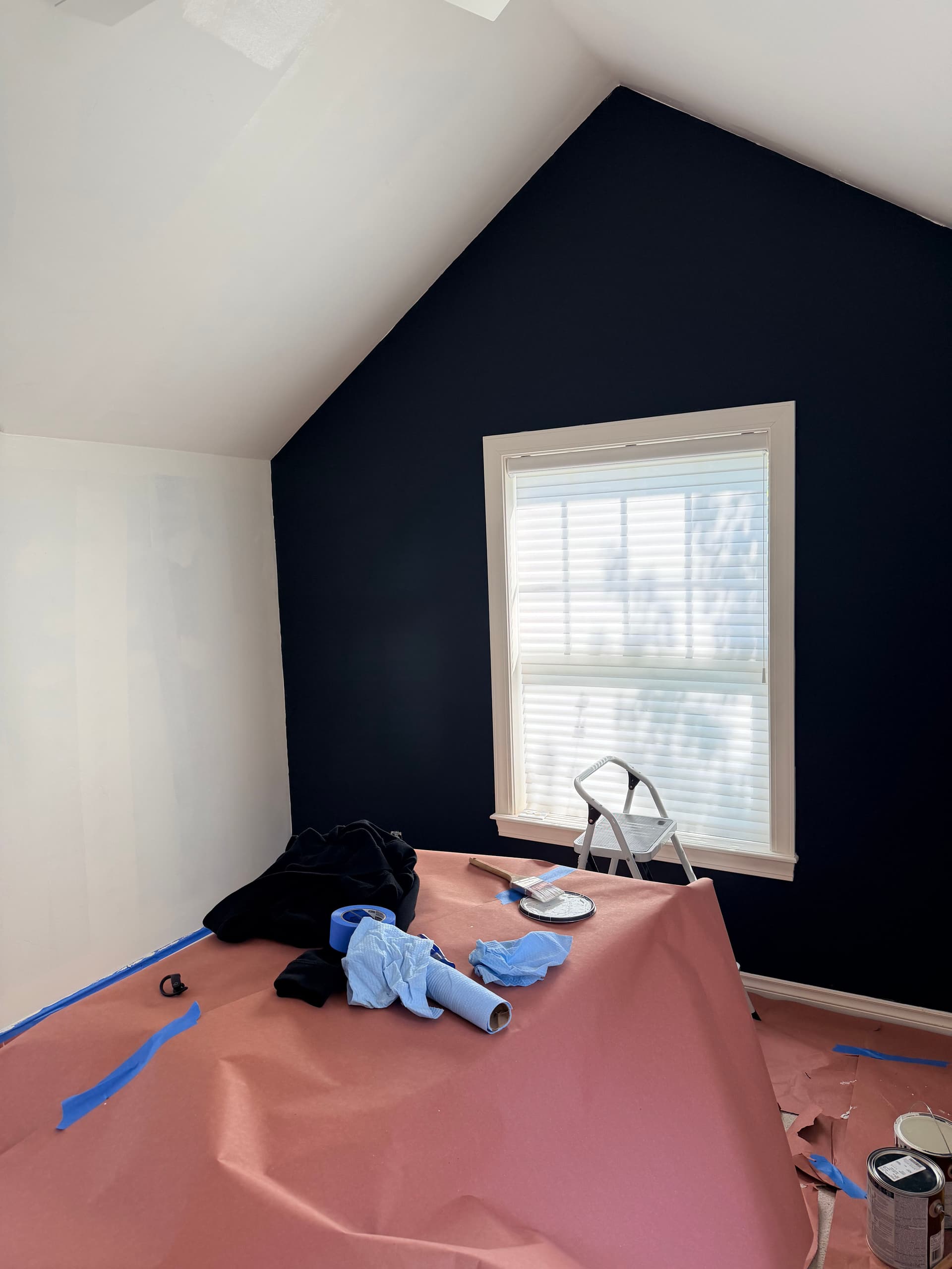 Gallery photos for Bold Accent Wall Meets Clean White in This Bonus Room Paint Job: Image #4